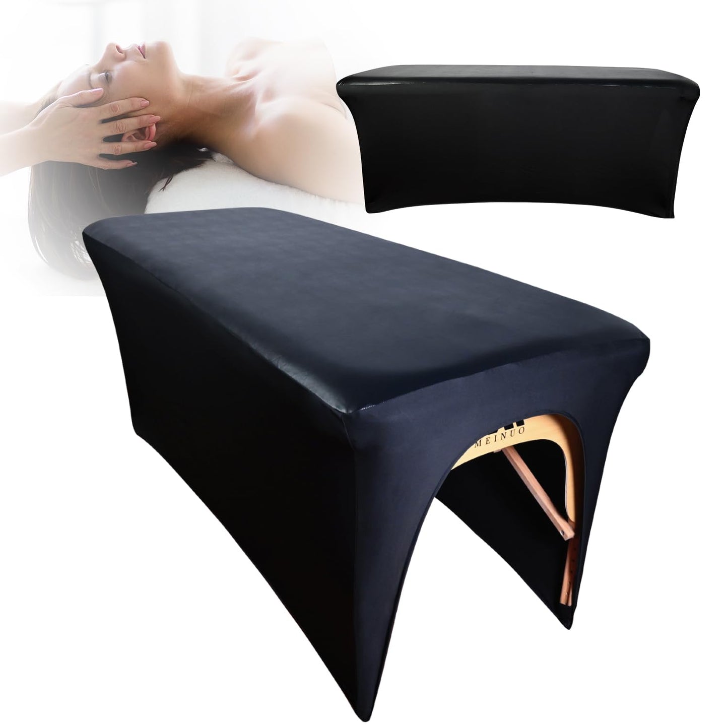 32-inch PU Leather Massage Table Cover (1-Pack) | Wipeable, Reusable & Waterproof Protector | Ideal for Salons, Spas, and Home Use