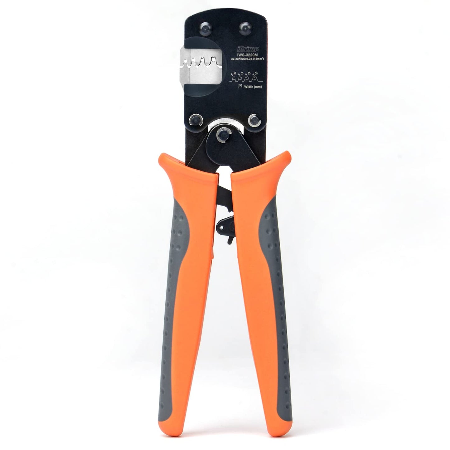 iCrimp IWS-3220M Micro Connector Pin Crimping Tool 0.03-0.52mm² 32-20AWG Ratcheting Crimper for D-Sub,Open Barrel suits Molex,JST,JAE,TYCO-E