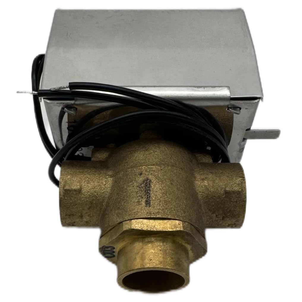 Valemo V3313-A10 Motorized Zone Valve, 3-way 3/4", Sweat, 24 VAC, No End Switch