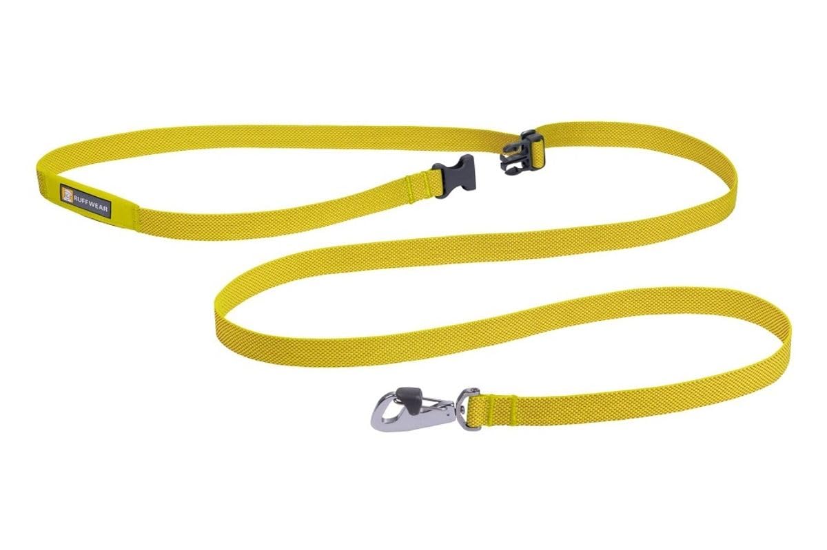 Ruffwear, Flagline Dog Leash, Lightweight Lead with Hands-Free, Waist-Worn Option, Lichen Green