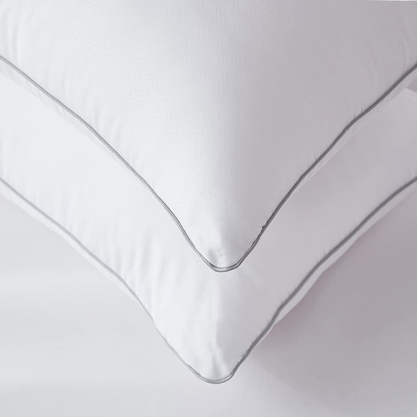 Wamsound Bed Pillows for Sleeping 4 Pack Standard Size - Luxury Quality Hotel Collection Pillows with Premium Plush Fiber - Soft Gel Pillows for Stomach Back & Side Sleepers
