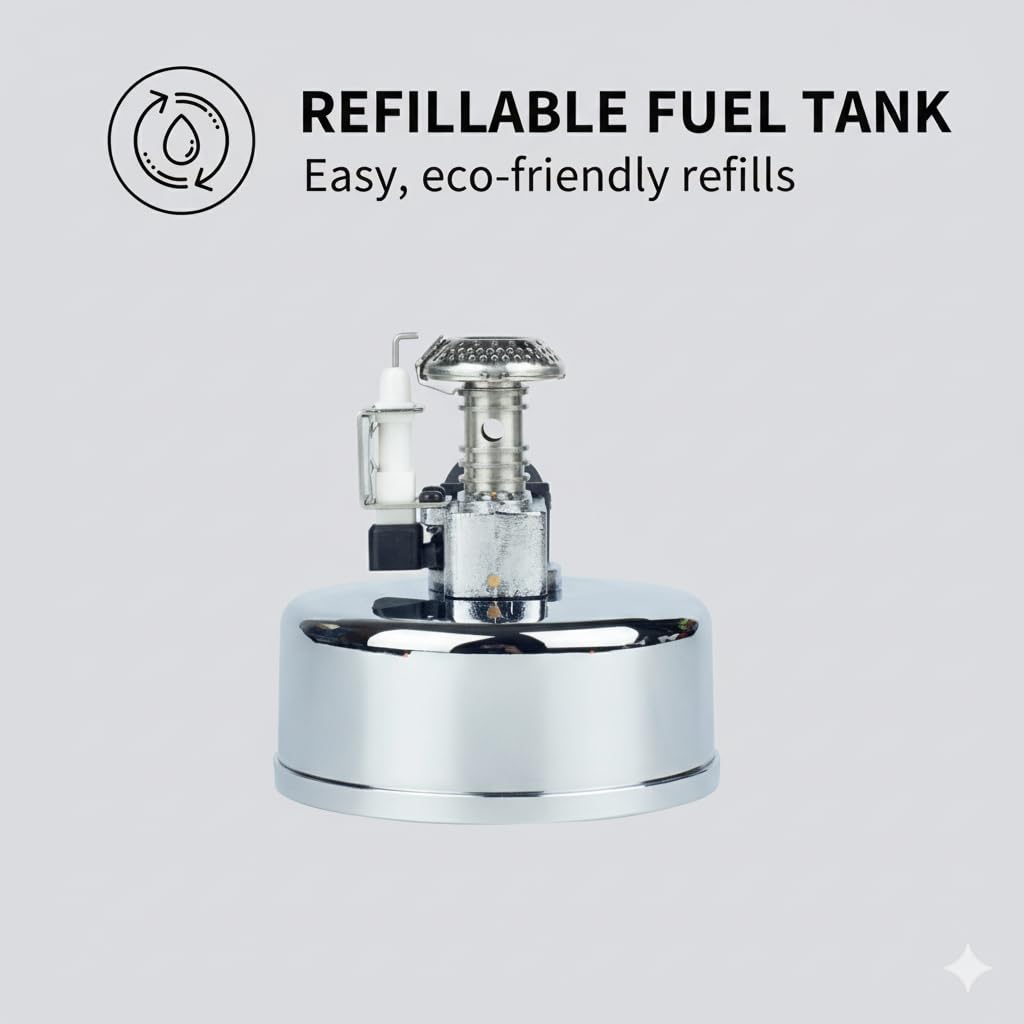 Mini Butane tabletop Siphons Cooking Burner Professional Grade High-Intensity Adjustable Gas Burner for indoor/outdoor cooking Coffee and Water heating.