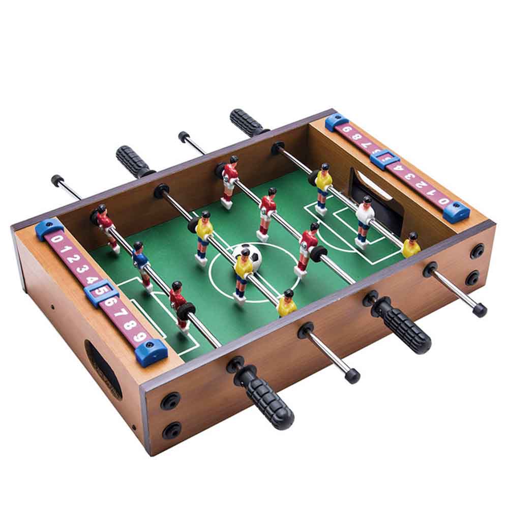 Saycker Table Foosball, Mini Football Table Soccer Tabletops Wood Football Table Top w/Footballs, Game Accessories for Adults Family Night Parties Entertainment