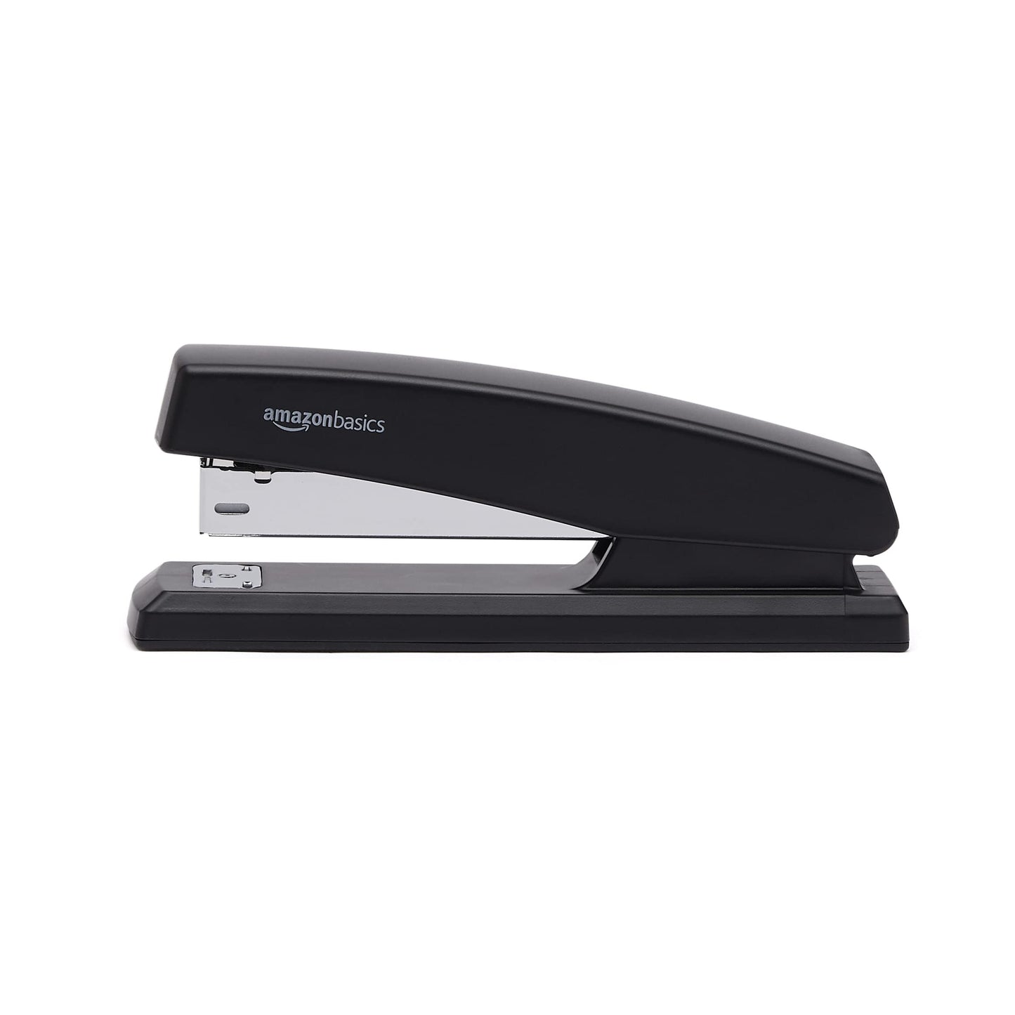 Amazon Basics 25-Sheet Capacity, Non-Slip, Office Desk Stapler with 1000 Staples, Black - Pack of 12