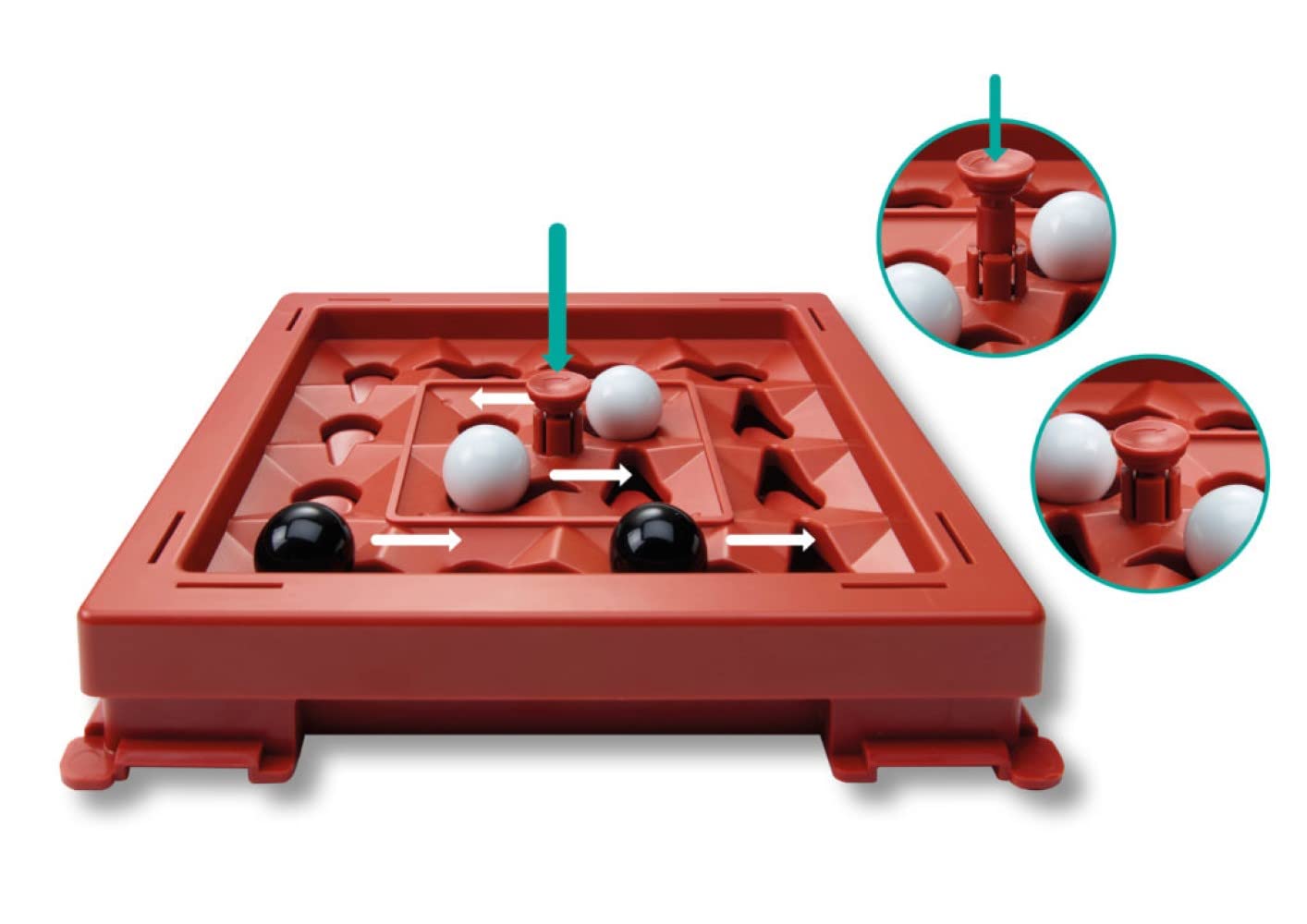 FLEXIQ - Orbito - 2-Player Fast Strategy Game - Forward Thinking and Strategic Switching - Bilingual Friends and Family Game - Age 7 Years+ - FXG502CA