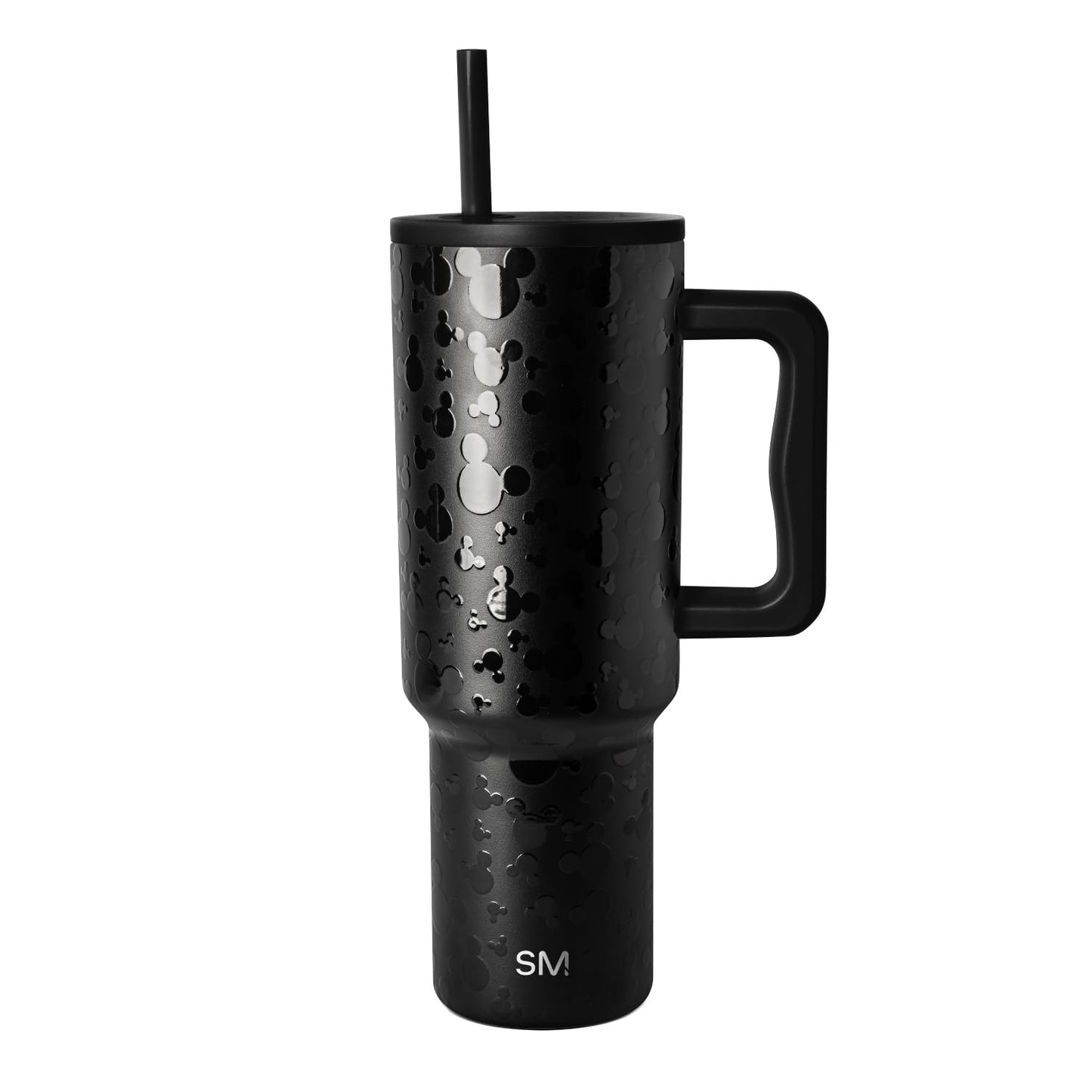Simple Modern 40 oz Disney Trek Tumbler with Handle and Straw | Insulated Stainless Steel Water Bottle Iced Coffee Cup Travel Mug | 40 oz | Iconic Mickey
