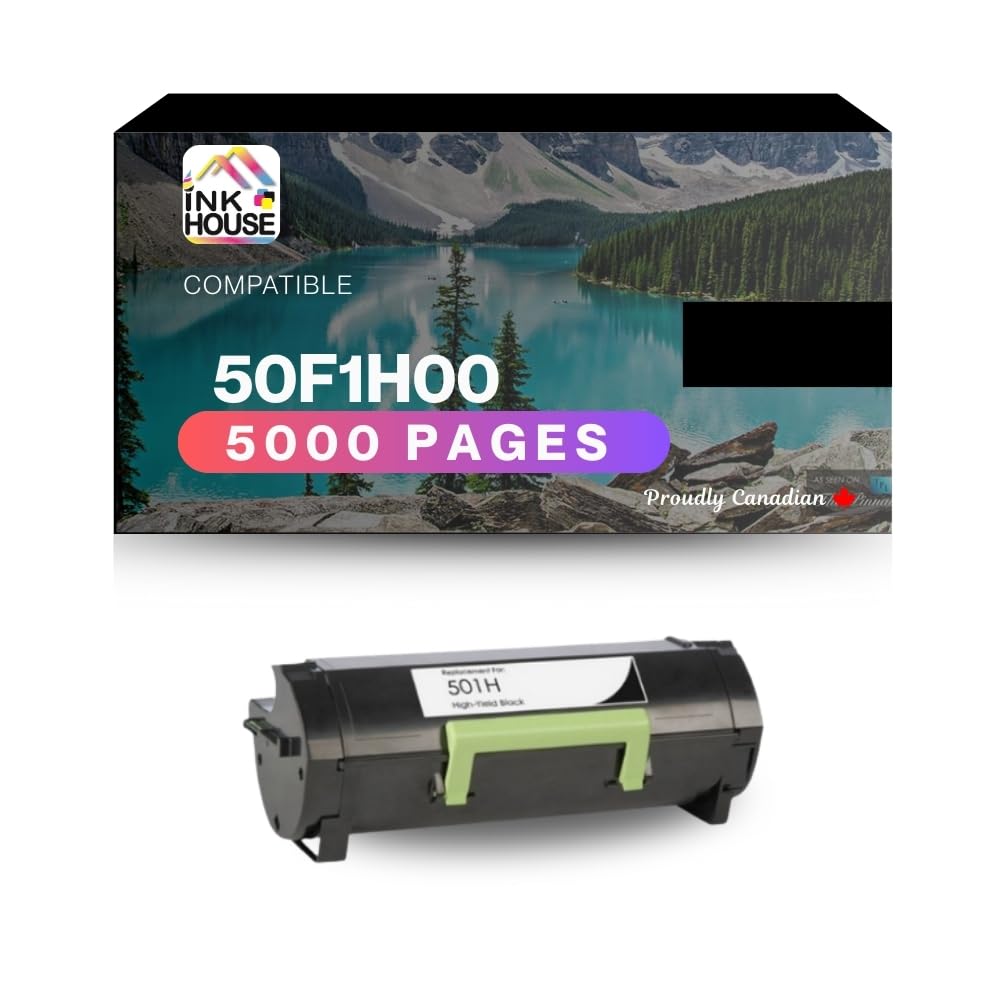 Ink House Compatible 501H (50F1H00) High-Capacity Toner Cartridge 1-Pack | 5000 Pages | Professional-Quality Black Prints | for Brother MS310, MS410, MS510, MS610