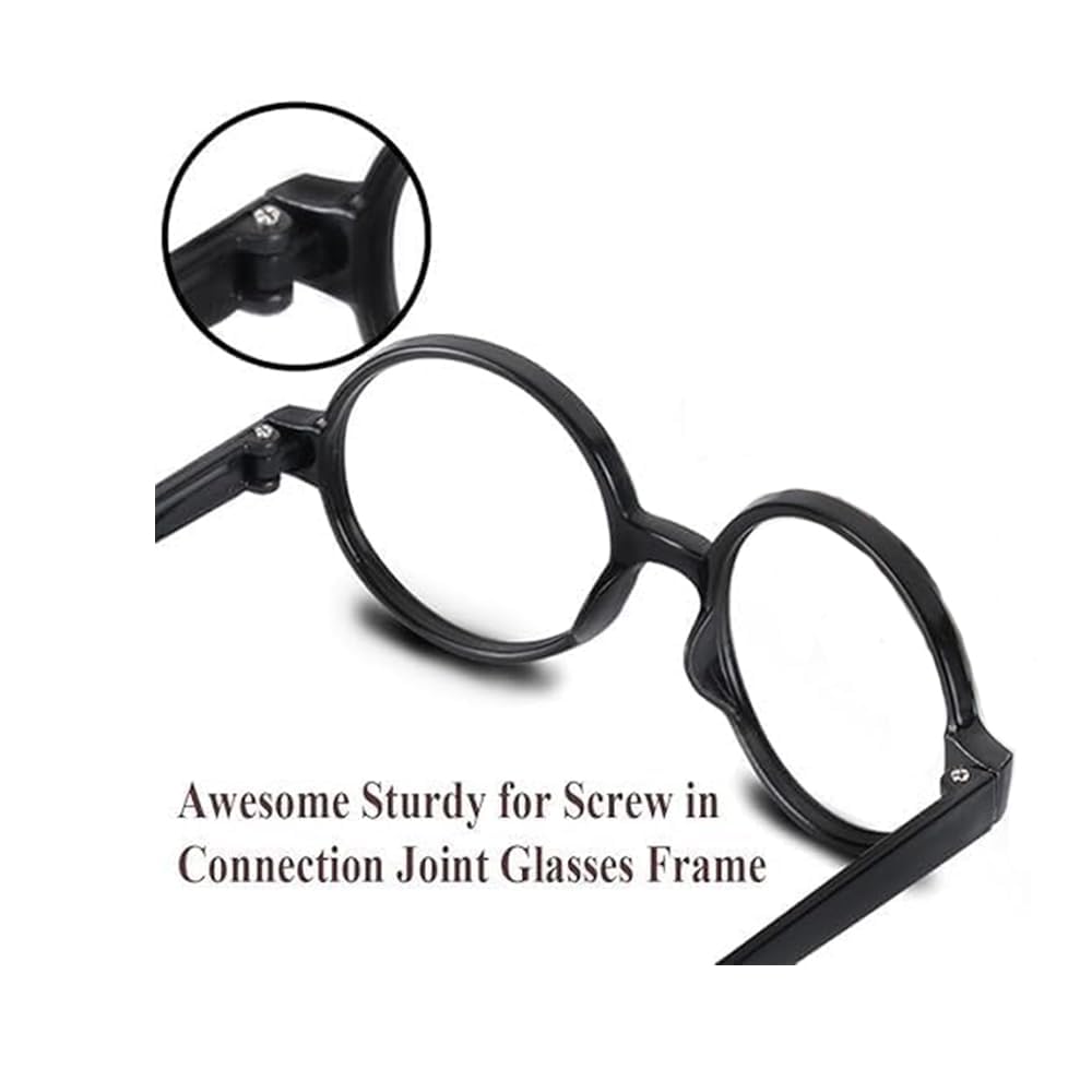 Cosplay Party Supplies -24pcs Wand Pencil, 24pcs Black Glasses with Round Frame No Lenses , Birthday , Cosplay Party Decor, Halloween (48pcs all)