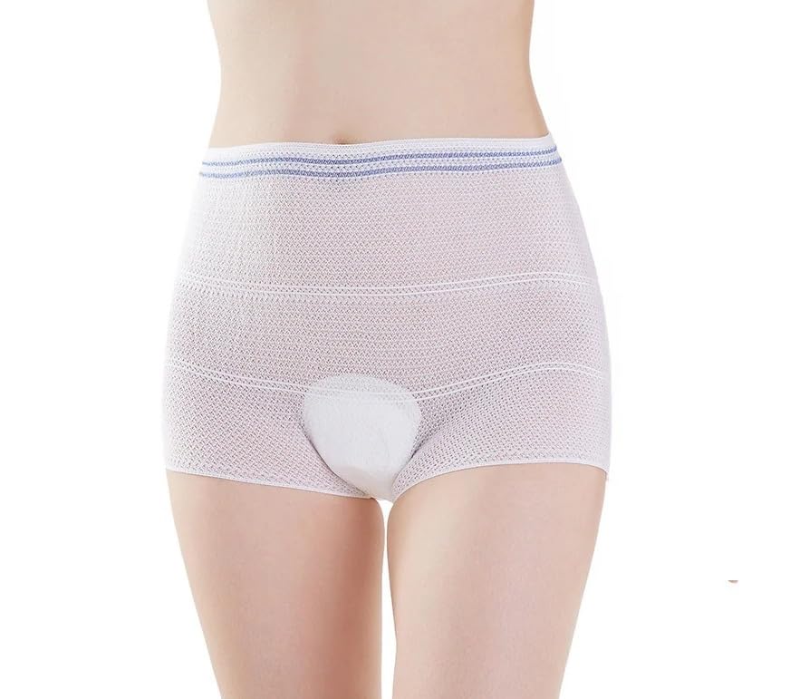 10 Pack Disposable Mesh Brief Pants, Mesh Underwear Postpartum Maternity Briefs, Hospital Unisex Incontinence Mesh Pants (XXX-Large)