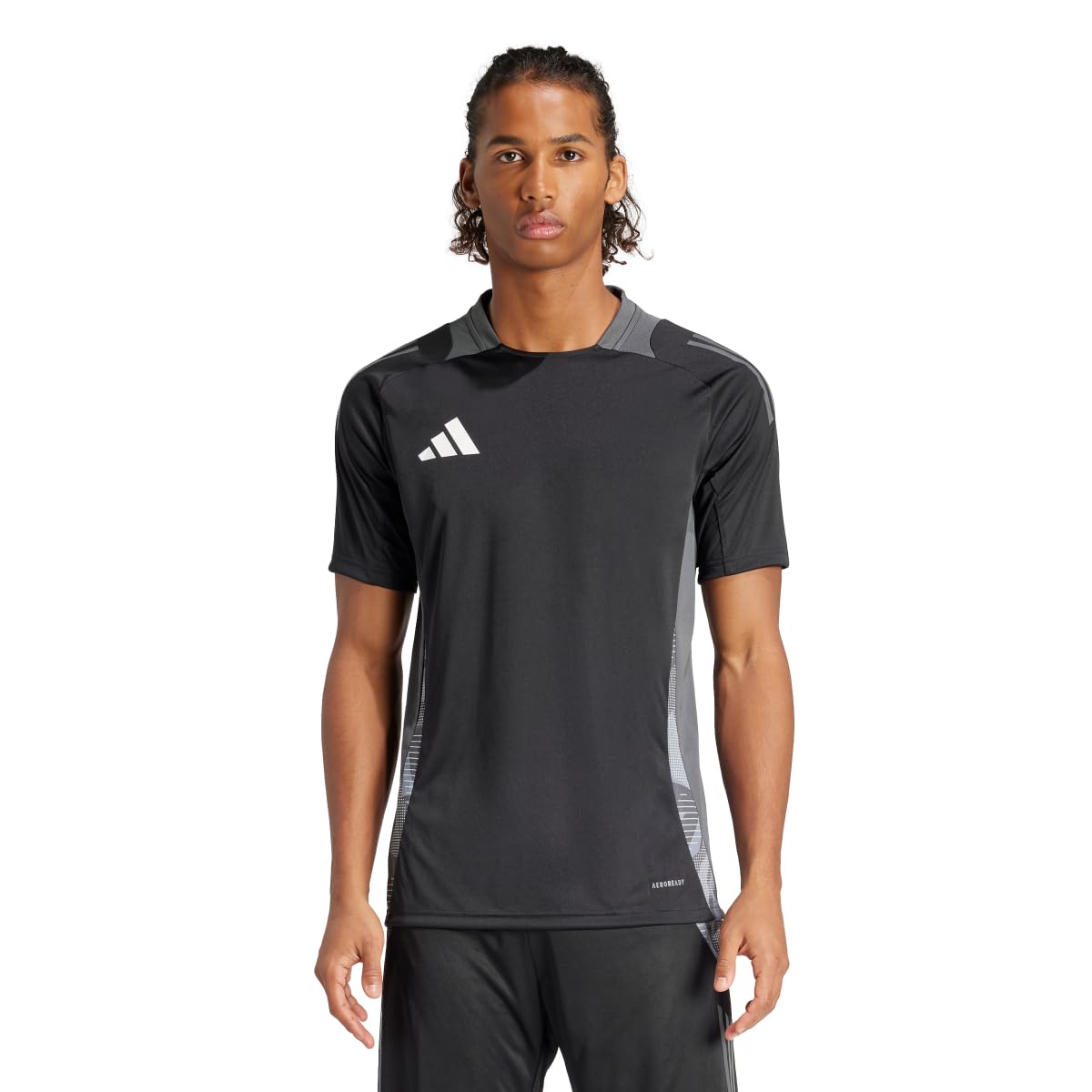 adidas Men's Tiro 24 Competition Training Jersey, Black/Team Dark Grey, Medium