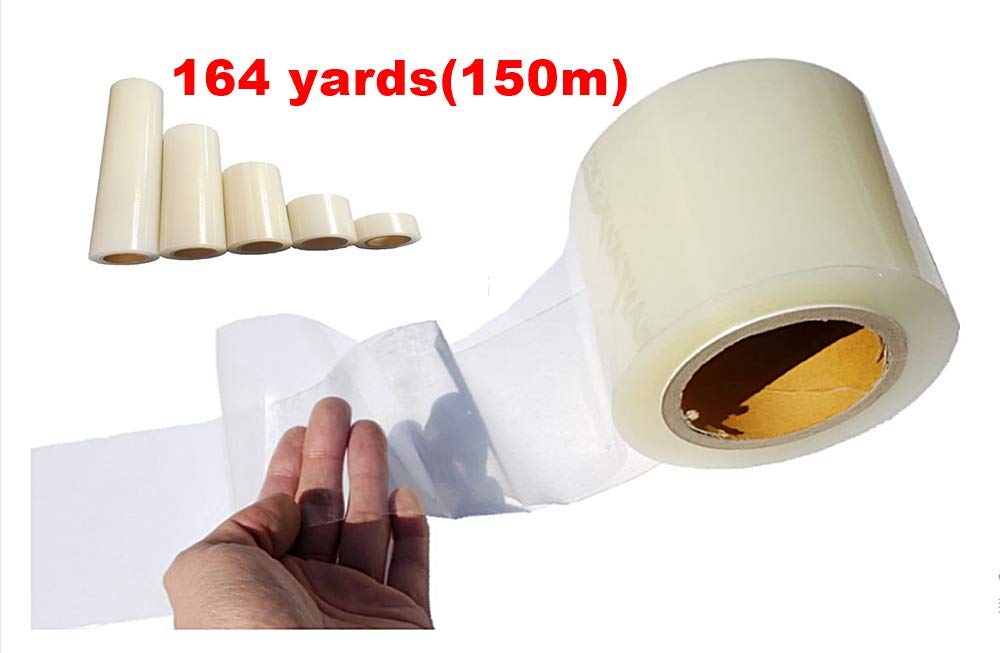 JNK NETWORKS Adhesive Surface Protective Tape - No Residue Removable Film Roll Scratch Protect Cover Smooth Surface Covering Shield for Glass Metal Plastic Blue 3.9 Inches x 164 Yards