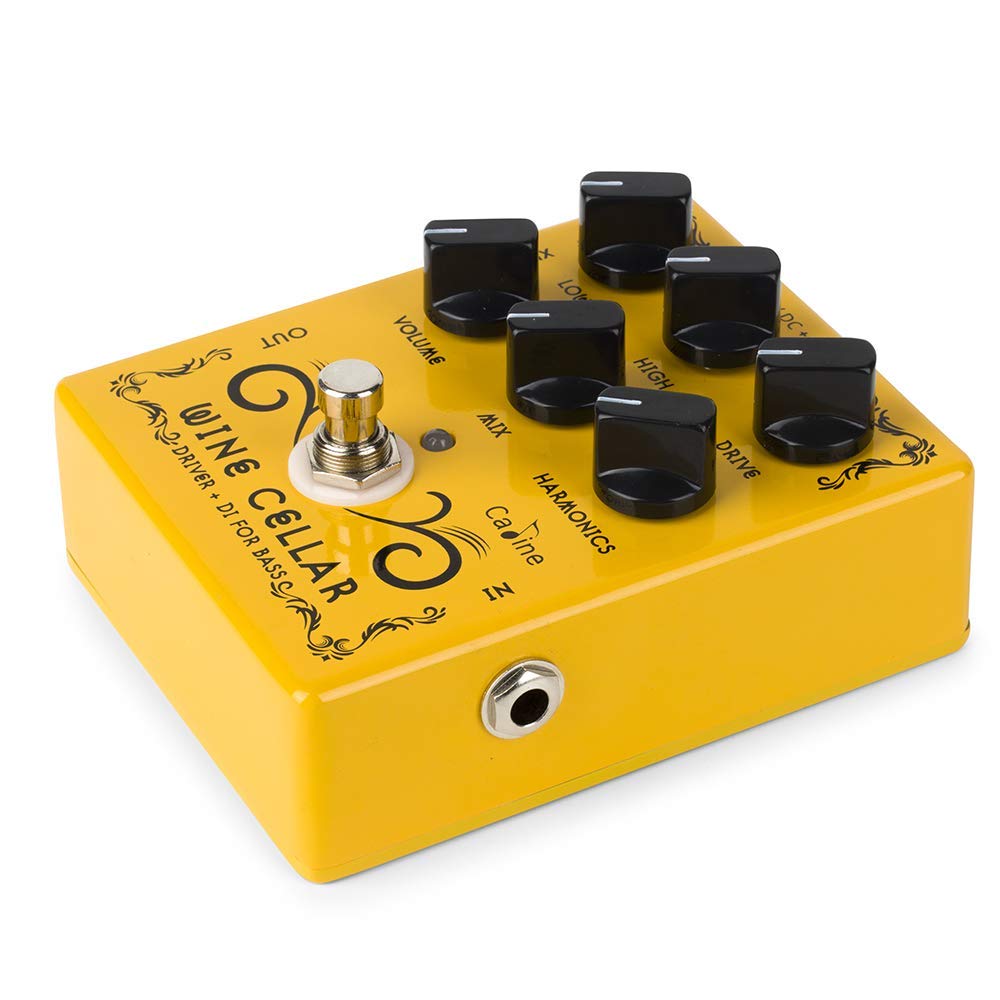 Caline CP-60 Wine Cellar Driver Guitar Effects Pedals Classic Tube Bass Amp Guitar Yellow Pedal
