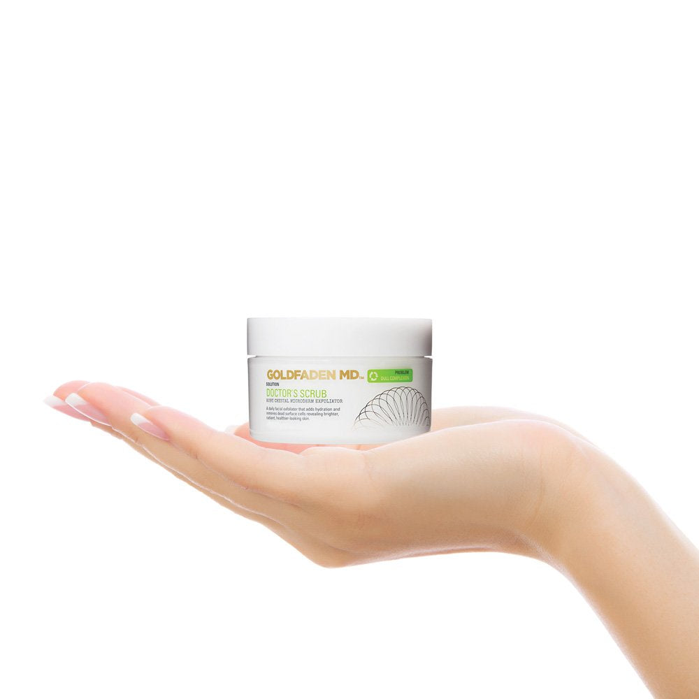 Microderm Daily Facial Exfoliator Doctorâ‚¬s Scrub for Face | w/Ruby Crystals Hyaluronic Acid & Seaweed Extract | Buffs & Reveals Brighter Radiant Healthier Looking Skin | NET WT 1.7 ïâ€š oz / 50 mL