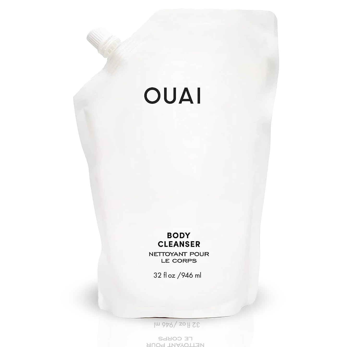 OUAI Body Cleanser Refill, Dean Street - Foaming Body Wash with Jojoba Oil and Rosehip Oil to Hydrate, Nurture, Balance and Soften Skin - Paraben, Phthalate and Sulfate Free Skin Care Products - 32 Oz