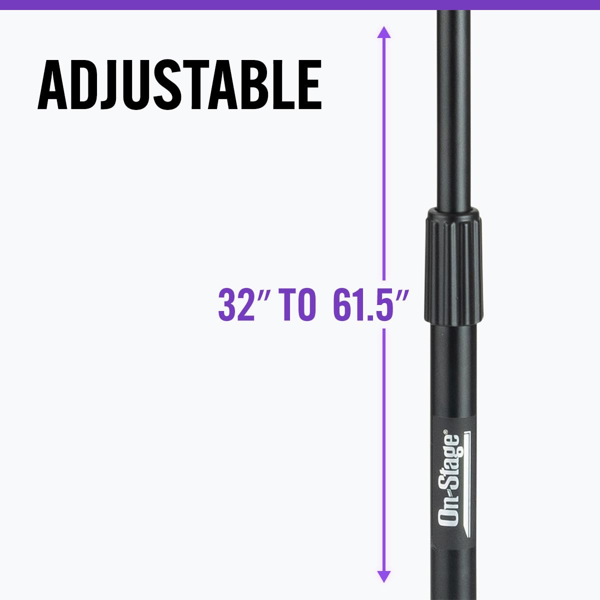 On-Stage Stands Stands MS7701 Tripod Boom Microphone Stand