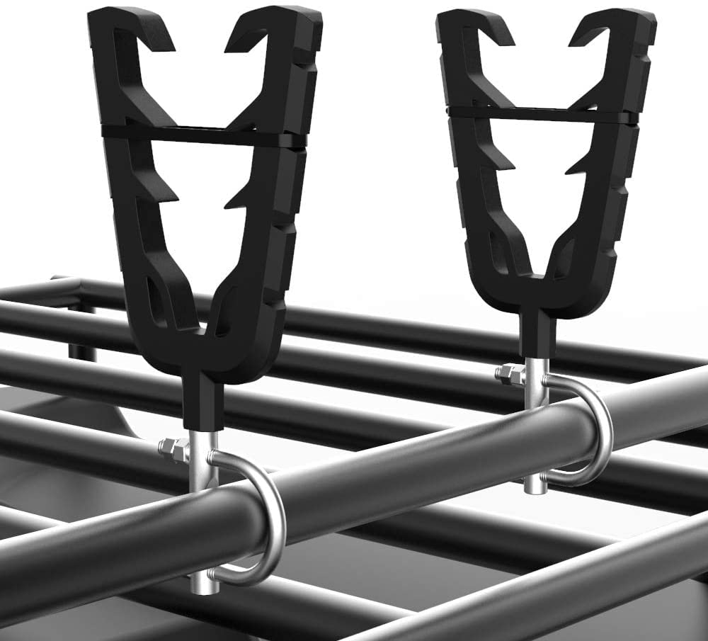 KEMIMOTO Bow & Tools Rack with Rubber Straps Grip ATV Hunting Gear Mount, Tool Holder Hunting Tool Grips, Compatible with Mobility Scooter Bike Shooting Carts ATV Accessory