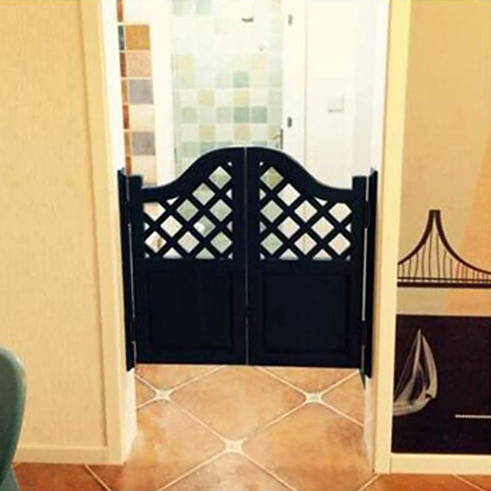 2 Pairs (4Pcs) 3inch Double Action Spring Hinge Stainless Steel Cafe Saloon Door Swing Self Closing Black with Screws