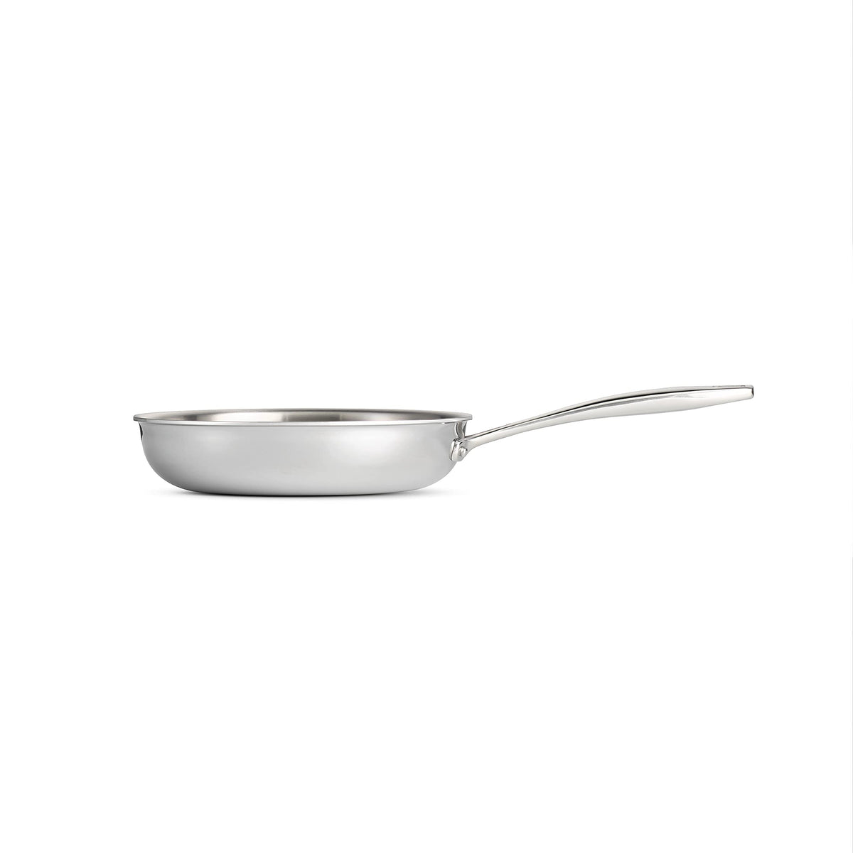 Tramontina Seattle Tri-Ply Clad Stainless Steel 8-Inch Small Frying Pan, Induction-Ready Skillet, Dishwasher-Safe, NSF-Certified, Made in Brazil