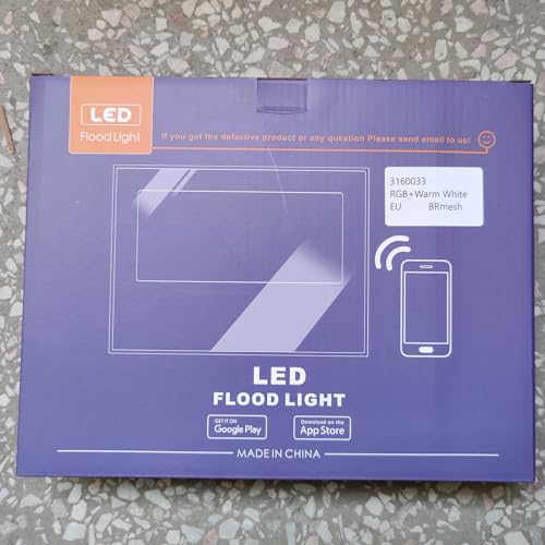 LED Flood Light Outdoor 800W Equivalent, Bluetooth Smart Color Change Landscape Lighting, DIY-Scene+RGB Colors+Warm White 2700K -APP & Group Control & Timing, IP66 Waterproof US 3-Plug Up Light 4Pack