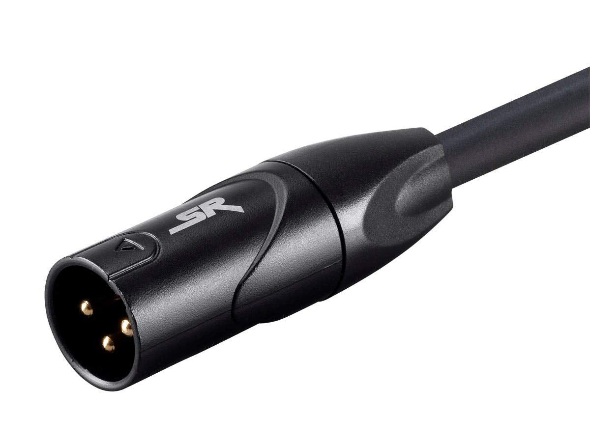 Monoprice Stage Right Series Professional XLR Male to XLR Female - 10ft - Black - Gold Plated | 16AWG Stranded Copper Wire Conductors [Microphone & Interconnect]
