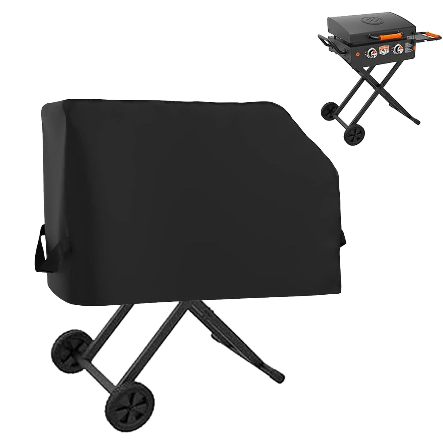 Blackhoso Outdoor Grill Cover for Blackstone 22” Scissor-Leg Griddle with Hood and Stand, Heavy Duty Waterproof