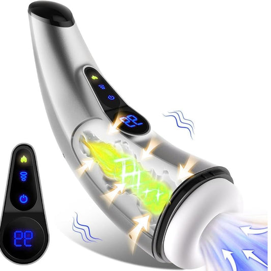 Male masturbators,Toy with Automatic Heating Powerful Thrusting Rotating Modes for Stimulation,Electric Pocket Men's Hoodies TT13