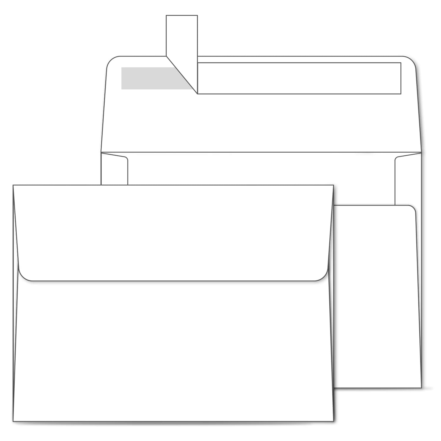 A2 White Envelopes 500 Pack, Ohuhu 4-3/8" x 5-3/4" Envelopes, Printable Invitation Envelopes, Envelopes Self Seal for 4.25x5.5 Cards, RSVP, Weddings, Invitations, Photos, Graduation, Baby Shower