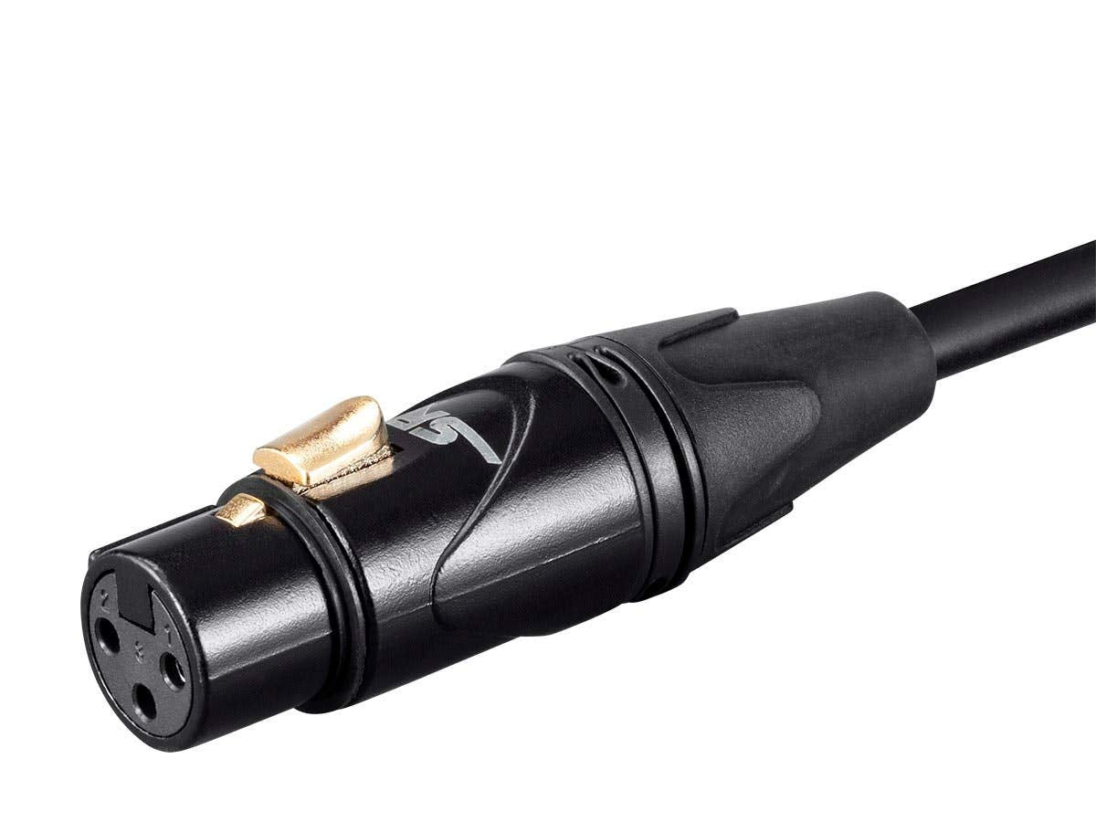 Monoprice Starquad XLR Microphone Cable - 35', Black