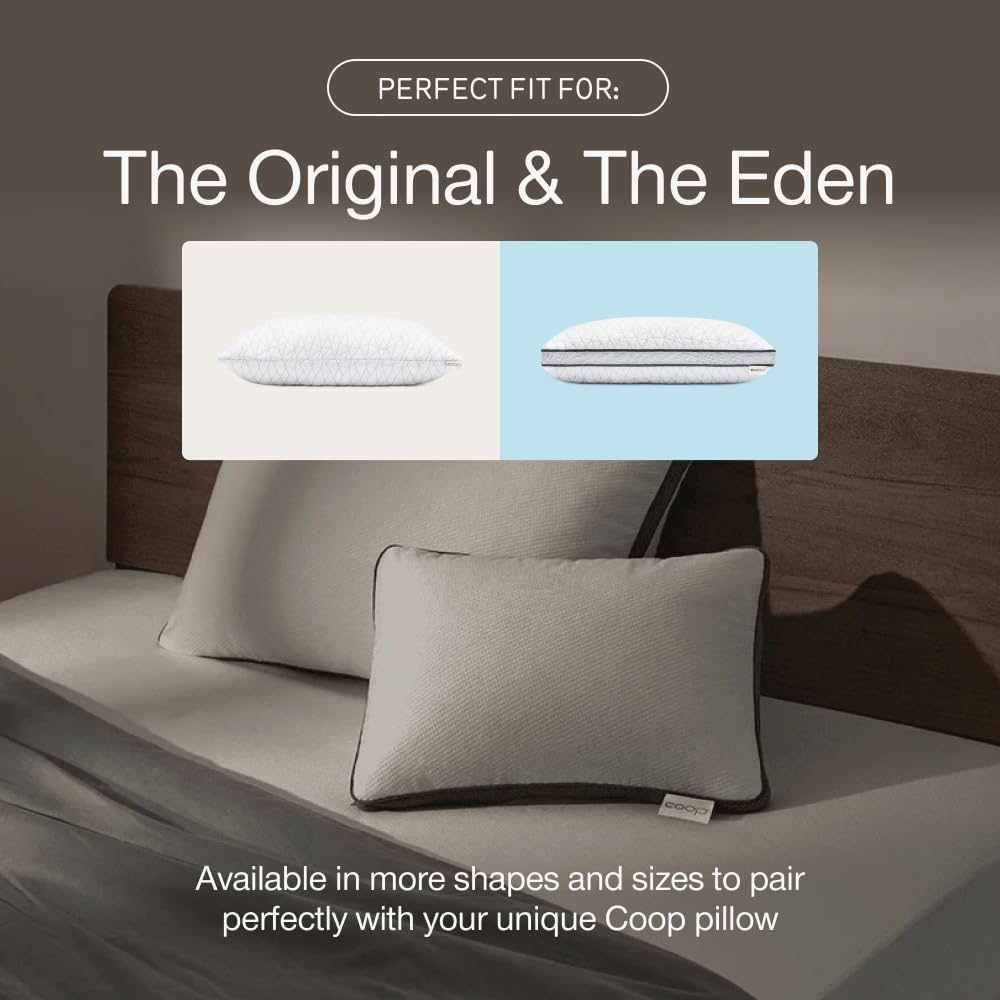 Coop Home Goods Ultra-Tech Pillow Protector for Memory Foam Pillows, Waterproof, Pack of 2 Queen Size Pillow Covers - Oeko-Tex Certified Breathable, Zippered Pillow Covers, Machine Washable, Set of 2