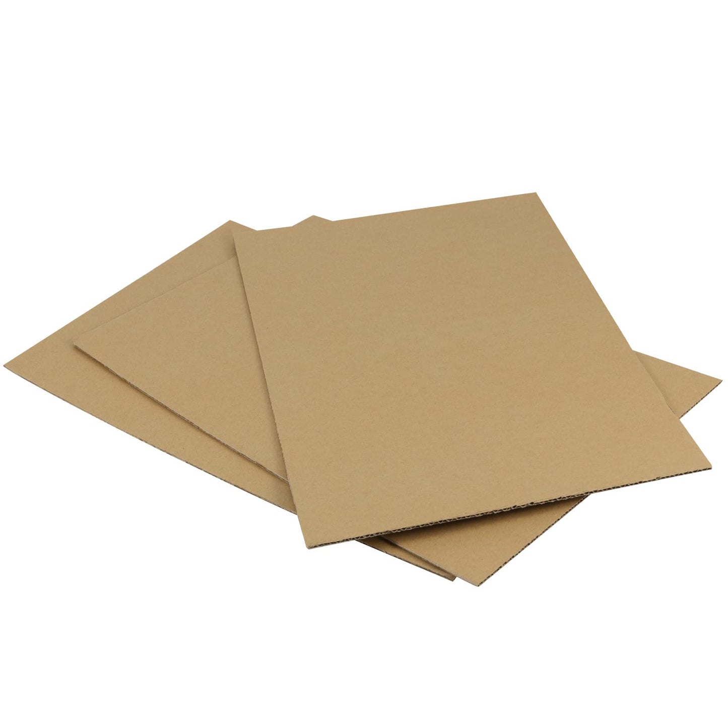 PINGEUI 100 PCS 8 x 10 Inches Brown Kraft Corrugated Cardboard Sheets for Packing, Mailing, Crafts