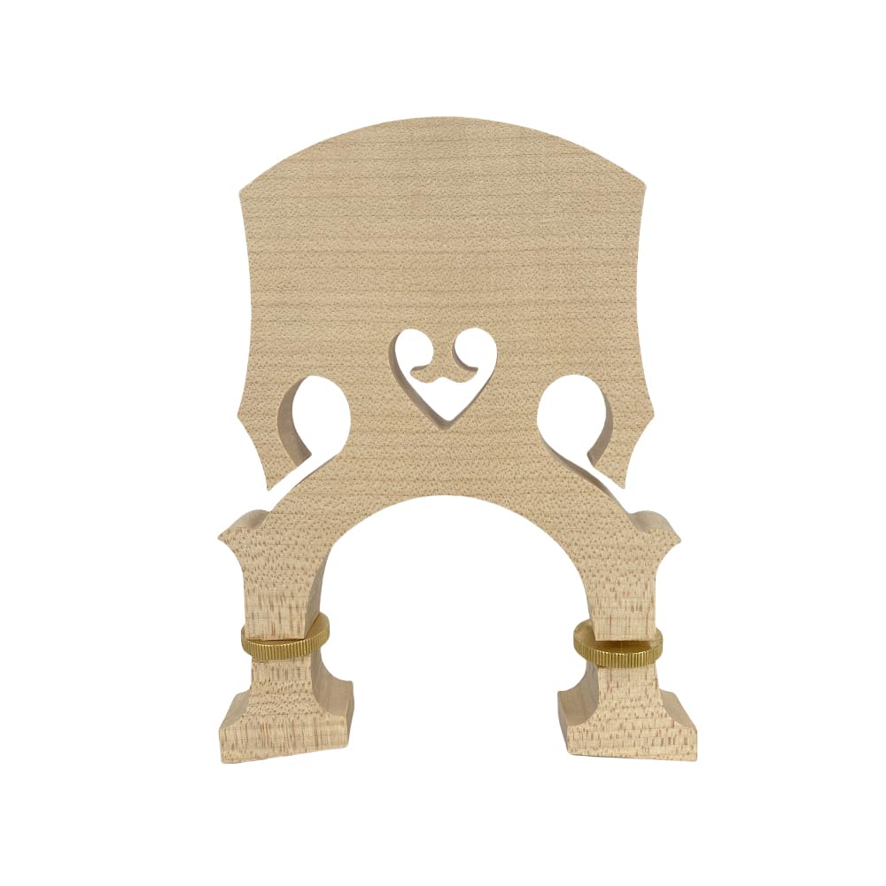 Vetimobato 3/4 Upright Double Bass Bridge Maple Double Bass Accessory Upright Bass Parts (Adjustable Bridge)