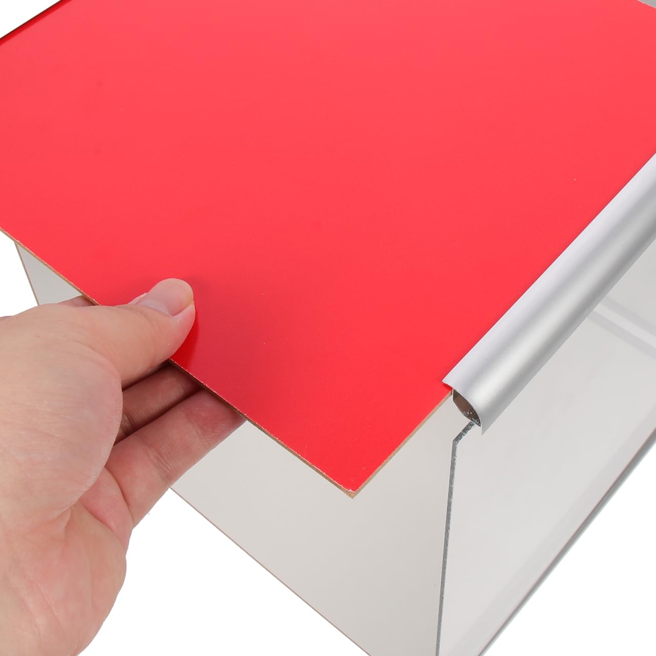 SAFIGLE Multi-Function Lottery Box 9.8 Inch Clear Raffle Draw Box with Slot for Tickets Ballots Donation Meeting Use
