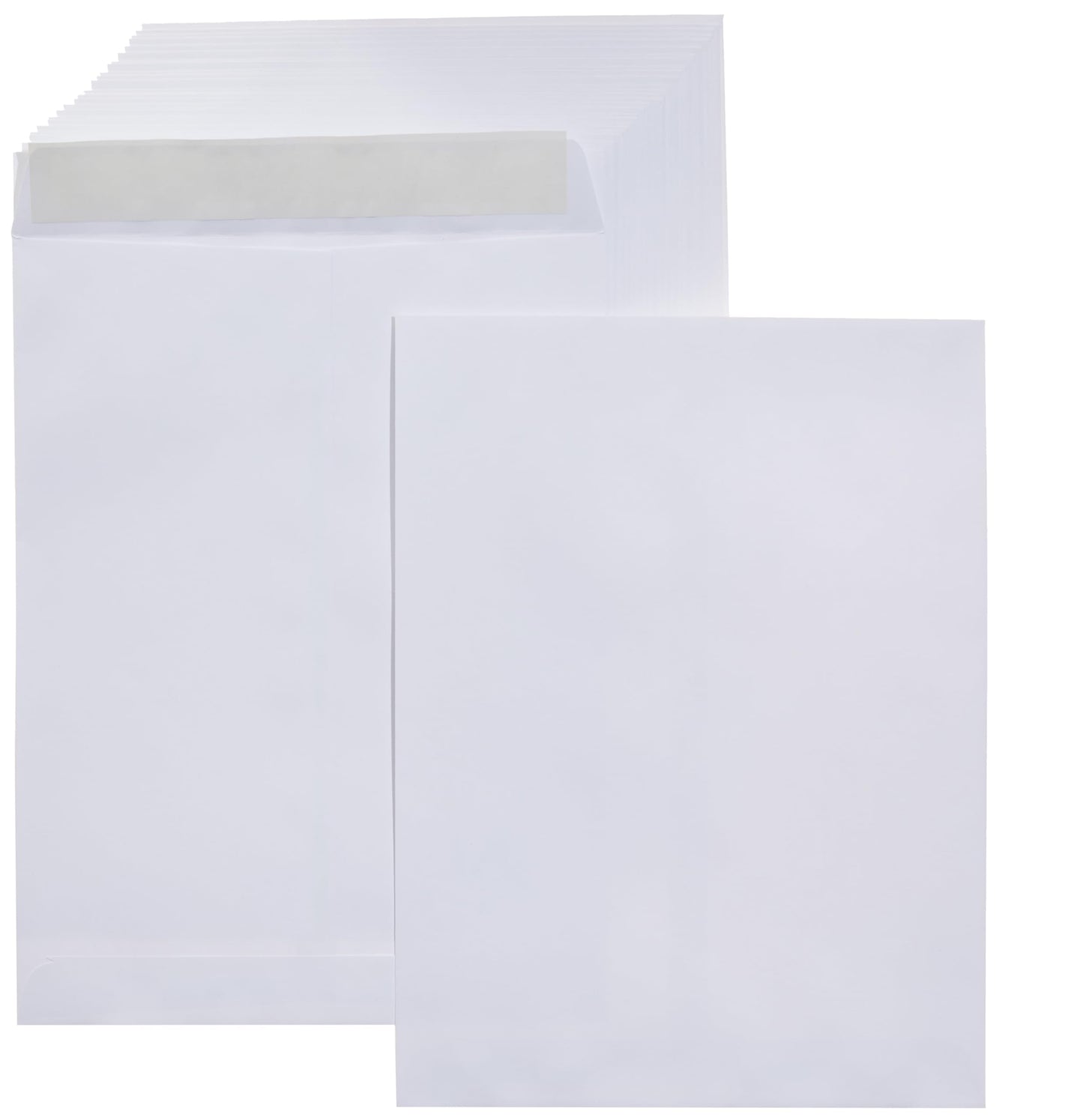 AmazonBasics Catalog Mailing Envelopes, Peel & Seal, 9x12 Inch, White, 100-Pack - AMZP15