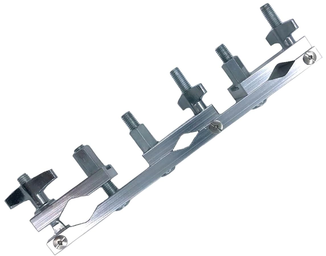 TUOREN Drum Multi Clamp 3 Position Cymbal Stand Mount Clamp Drum Expansion Clip Drum Set Mounting Pipe Clamp Accessory Hardware Parts