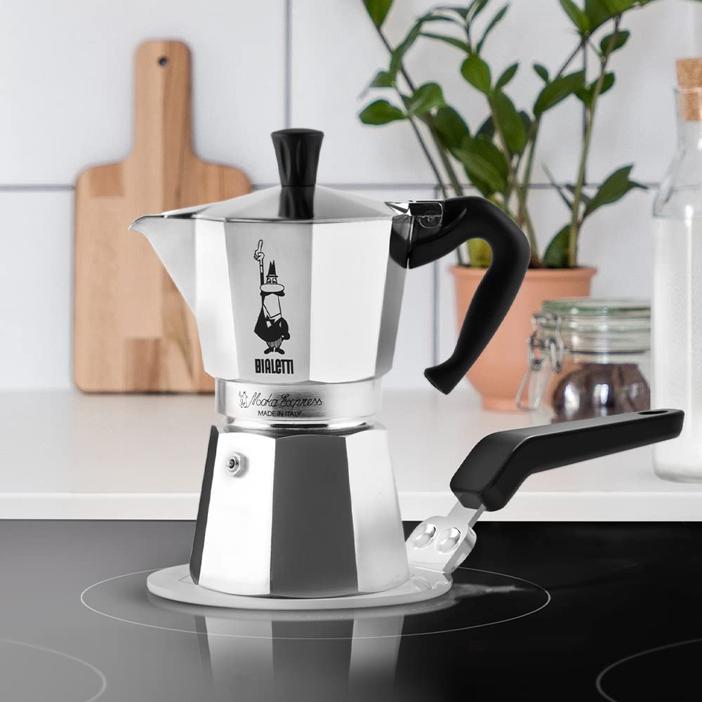 Bialetti Moka Induction Saucer Adapter for Small Cookware and Coffee Maker, 6 Cups, Diameter 13 cm, Steel