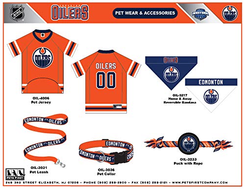 Pets First OIL-4006-MD Edmonton Oilers Jersey, Medium