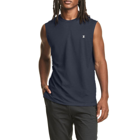 Champion Men's Double Dry Muscle Tank, Men’s Sleeveless Tee, Muscle Tee (Reg. or Big & Tall), Navy, XX-Large Tall
