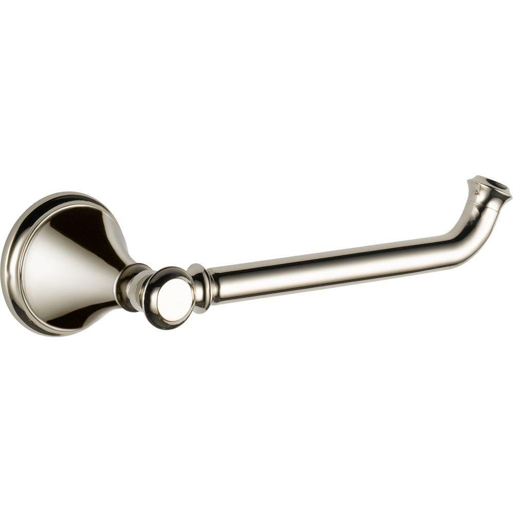 Delta Faucet 79750-PN Cassidy Wall Mounted Toilet Paper Holder in Polished Nickel, Bathroom Accessories