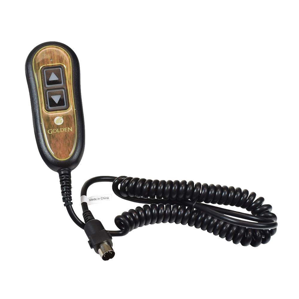 AlveyTech 2-Button Hand Control for Golden Technologies Lift Chairs PR200, PR355, PR401, & PR50 - Replacement 5-Pin Lighted Lift Chair Remote Controller, Parts for Electric Power Recliner (ZK1200-HC)
