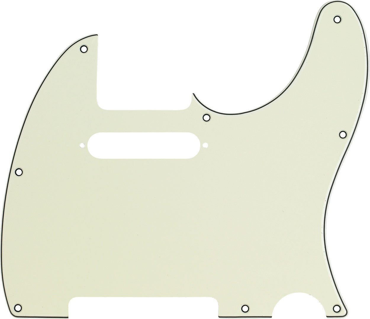 Fender Modern Pickguard, Telecaster, 8-Hole, Mint Green
