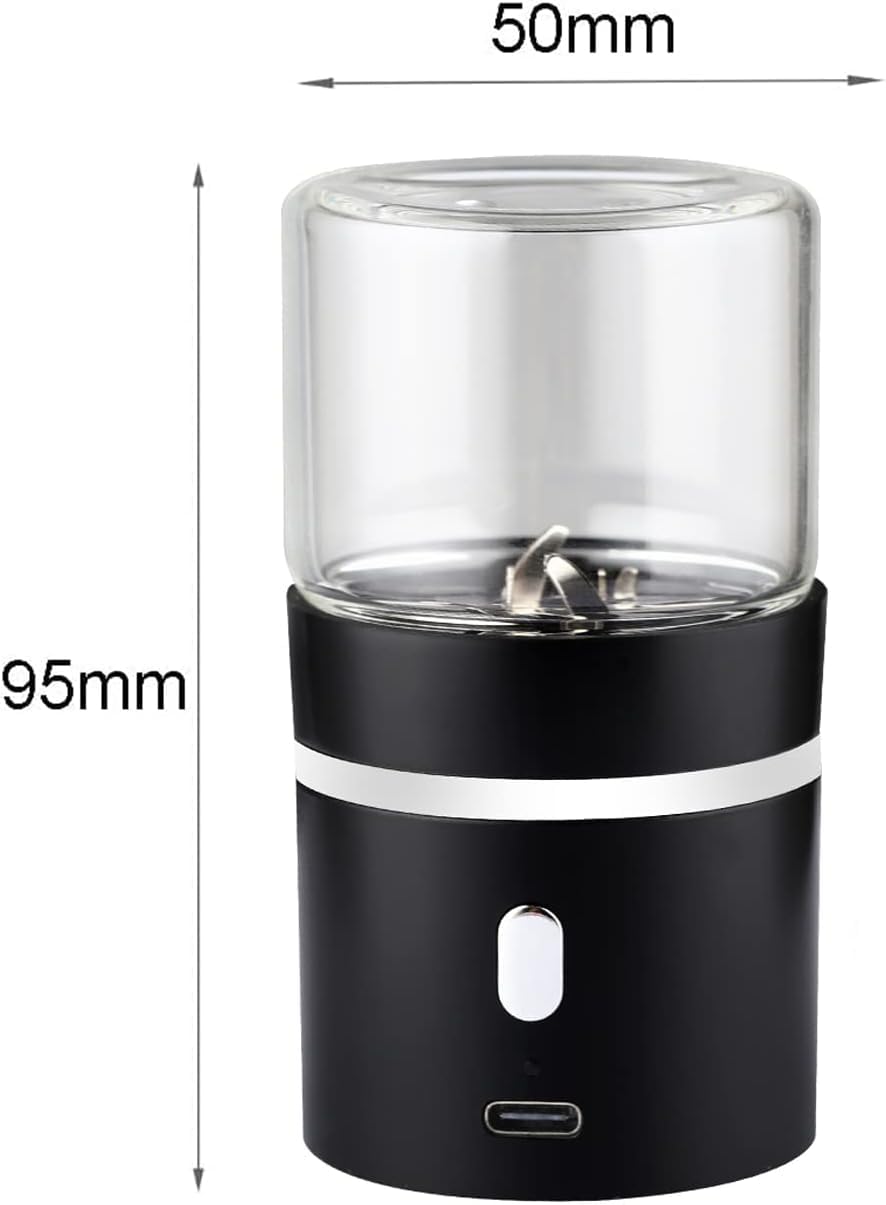 Aiyingmei Upgraded Mini Portable Electric Herb Grinder, Spice Pollen Grinder 400 mAh with 50ml Jar, Easy to Carry
