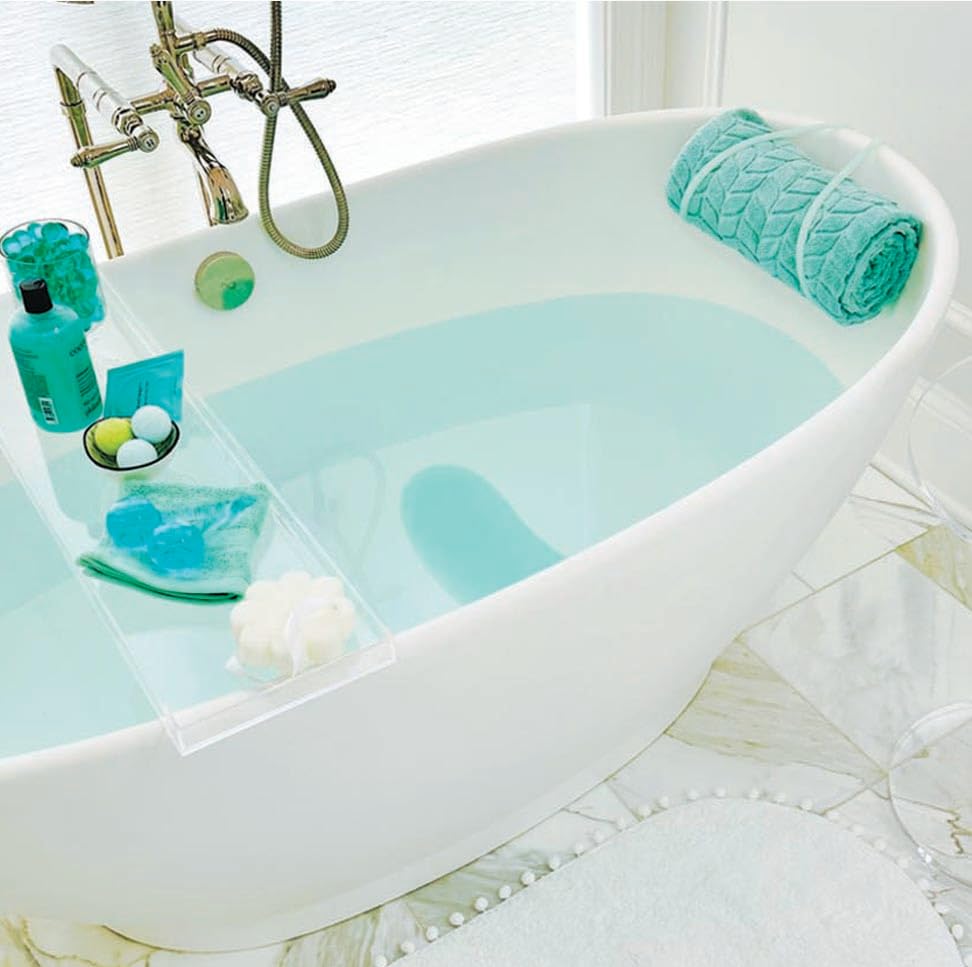 BATH BEAN Luxury Body Stopper, Anti-Slip Spa Accessory, Holds Reclined Position in Bath to Fully Release Tension, Bathe Comfortably Hands Free, and Keep Your Hair Dry. Recline, Relax, Stay Put!