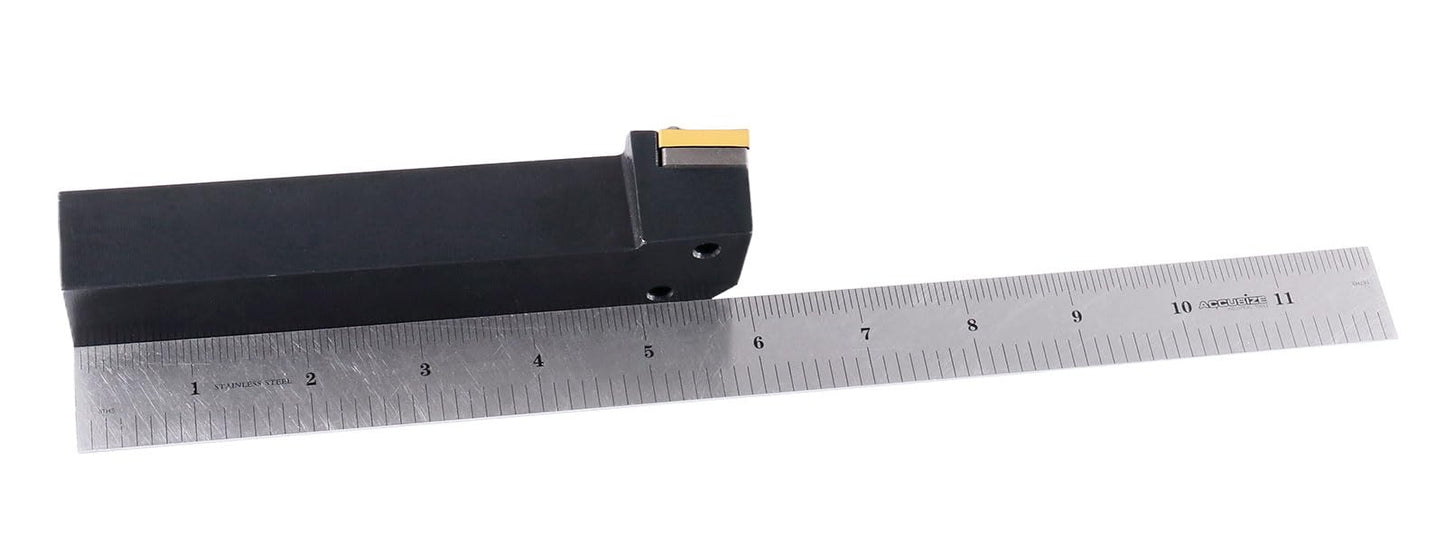 Accusize Industrial Tools 1'' by 6'' Overall Length Mtjnr 16-4d Lathe Tool Holder with Tnmg432 Insert, Left Hand, 2312-6012