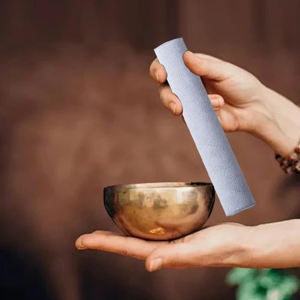 5pcs Crystal Singing Bowl Mallet Set,Wood Handle Clear Acrylic Striker Thick Suede Striker Solid Hollow Sound Bowl Mallet Stick with Wood Handle for Playing Meditation Yoga Relaxation Healing Gifts