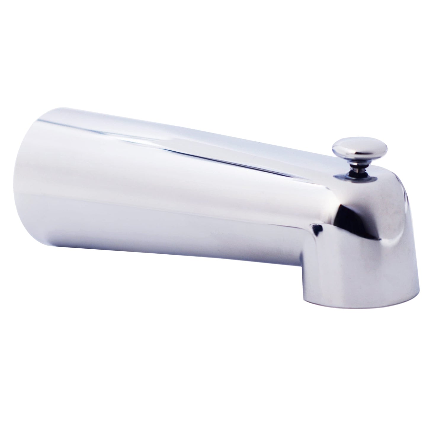 Westbrass E507DUS-26 Universal Fit 7" Diverter Tub Spout, Zinc, Polished Chrome
