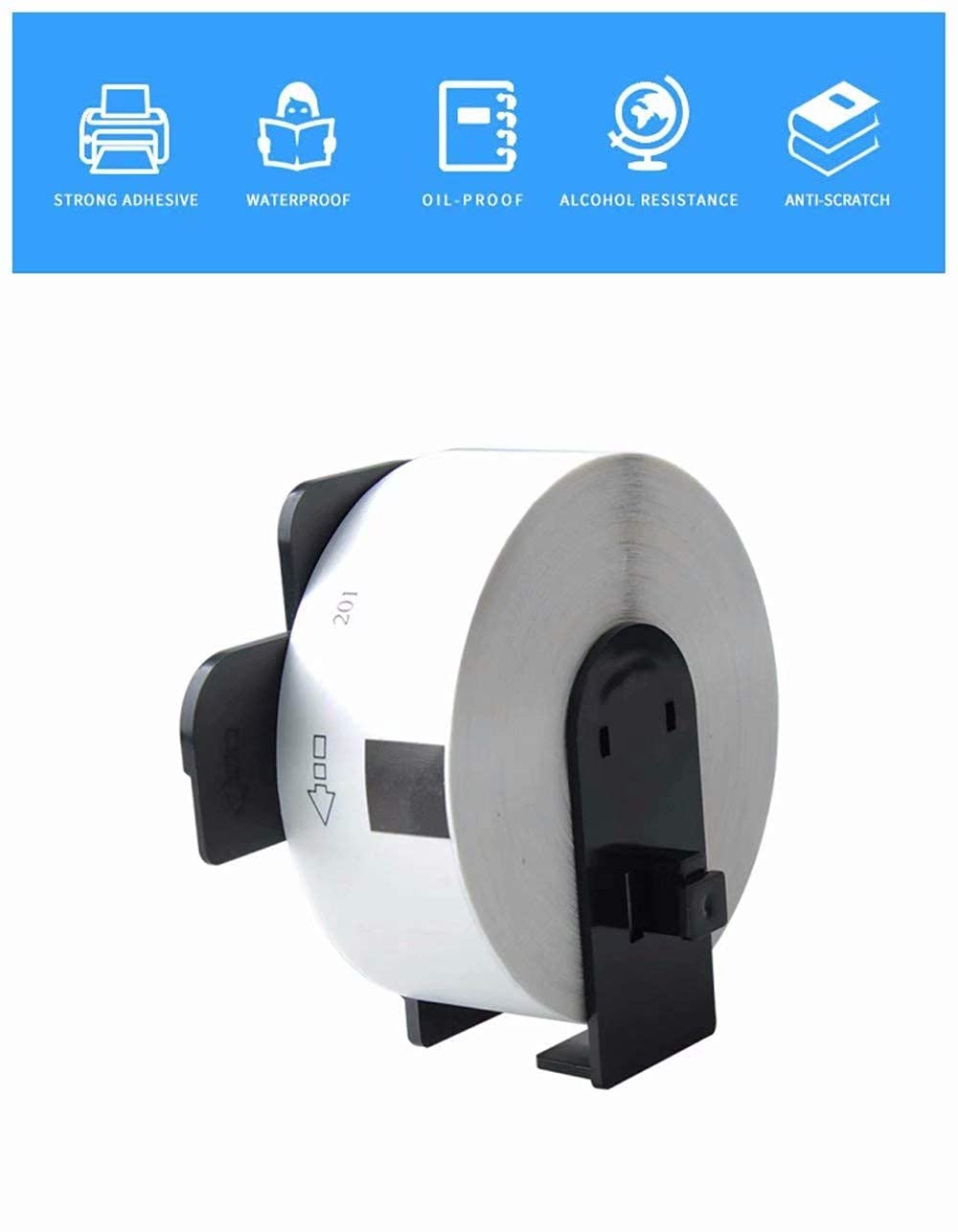 Aomya 6 Pack DK-1201 Die-cut Standard Address Shipping Label Compatible for Brother DK1201 29mm x 90mm (1-1/7" x 3-1/2") for Brother QL Label Printer QL-700 QL-710W QL-500 QL800