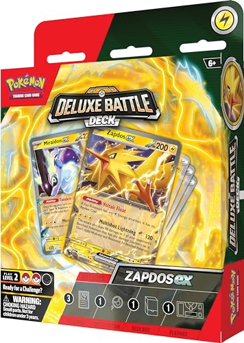Pokémon TCG: Zapdos ex Deluxe Battle Deck (Ready-to-Play 60-Card Deck & Accessories)