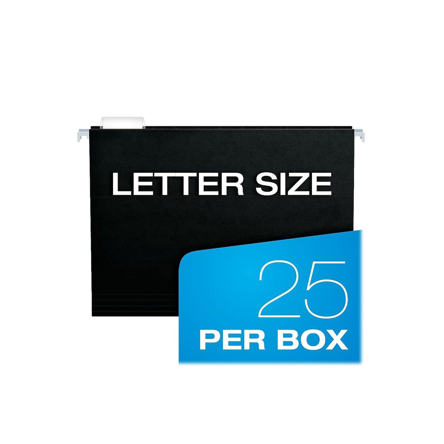 Pendaflex Essentials Hanging Folders, Letter Size, Black, 25 per Box (81605)