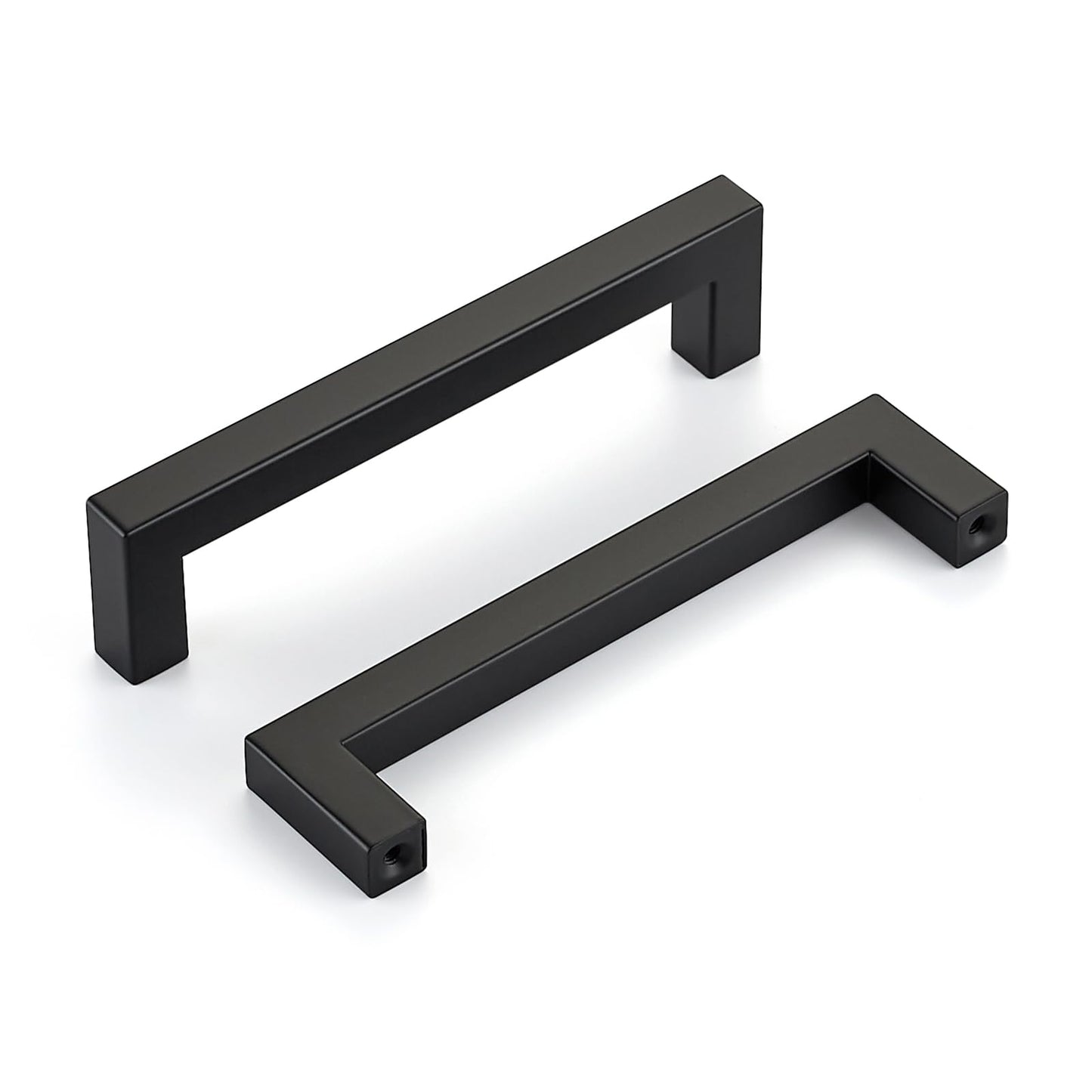 HOME EDIT Matte Black 30 Pack Square Bar Drawer Handles 5 Inch Drawer Pulls Stainless Steel Cupboard Door Handles for Bathroom Cabinet Hardware Kitchen Cabinet Handles