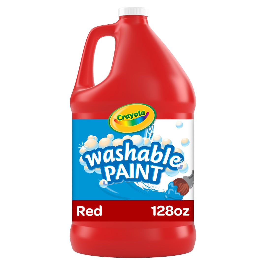 Crayola 54-2128-038 Washable Paint, Gallon Size, Red